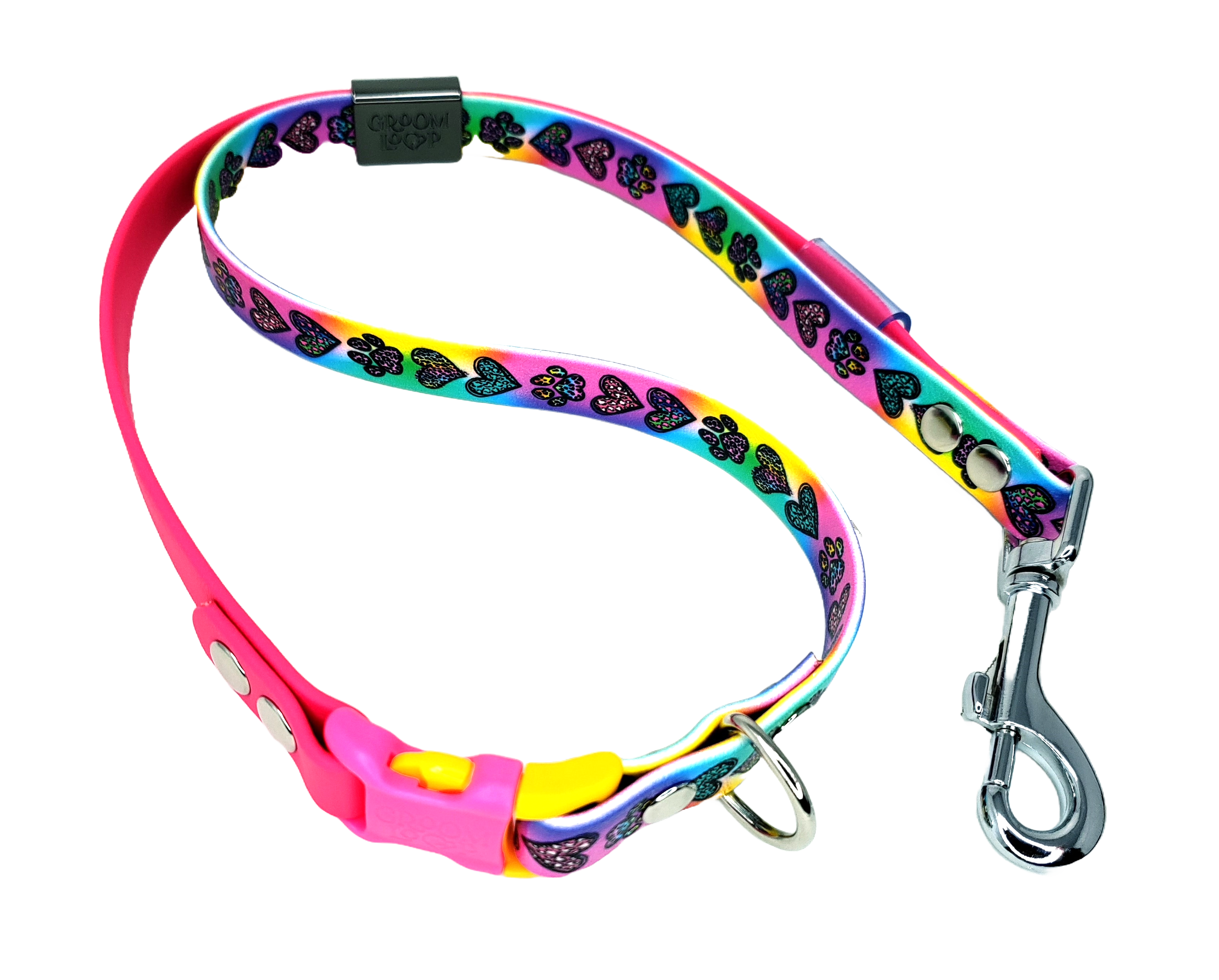 Rainbow Valentine BioThane® Grooming Loop